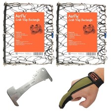 AirFly Foldable Castable Crab Trap - Crab Hawk & Crab Jaw Star Trap with Bait Cl picture