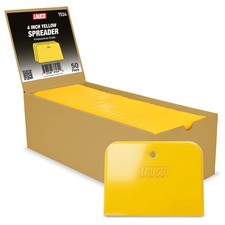LAUCO Auto Body Filler Yellow Spreaders (Pack of 50) - Size 4