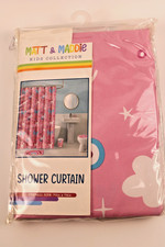 Matt & Maddie Unicorn Rainbow Fabric Shower Curtain 70 X 72 In Multicolor Pink picture