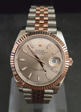 2026 UNWORN Rolex Sundust Dial Fluted Datejust 126331 Rose and Silver Jubilee picture