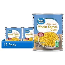 (12 pack) Great Value Golden Sweet Whole Kernel Corn, 8.5 oz Can ., picture