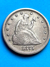 1875-S Twenty (20) Cent Piece Nice XF / AU GREAT COIN picture