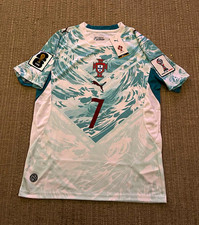 PUMA Portugal Cristiano Ronaldo #7 Soccer Jersey Shirt White/Teal picture