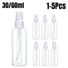 1-200PC 30ml/60ml Travel Spray Bottle Plastic Transparent Perfume Empty Atomizer picture