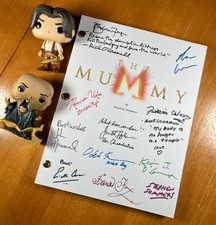 The Mummy Script Cast-Signed - Autograph Reprints - Brendan Fraser - Mummy 1999 picture