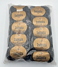 Lot of 10 Balls DK Indiecita Peru 100% Baby Alpaca Yarn Black Color 404 picture