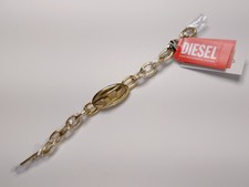 D-Era Oval Goldtone Bracelet DIESEL Watch, 39mm x 19mm New With Faint Scratch picture