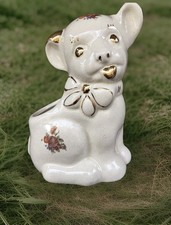 Vintage MCM Anthropomorphic Lamb Puppy Planter Dog Figurine Ceramic Kitsch Japan picture