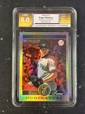 2004 Donruss Elite Series #ES-15 Roger Clemens Dominators /25 - C3 Grading 8.0 picture