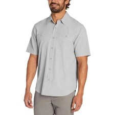 Orvis MEN Short Sleeve Woven Tech Shirt UPF 30+ Quick-Dry Gray picture