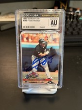 Topps 1993 Stadium Club Members Choice Frank Thomas #746 Auto 10 JSA 6154144107 picture