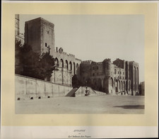 France, Avignon, Château des Papes, ca.1875, vintage albumen print picture