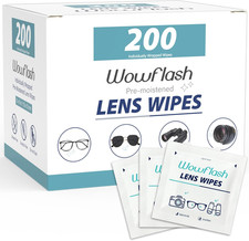 200 Count Lens Wipes for Eyeglasses, Eyeglass Lens Cleaning Wipes Pre-Moistened picture