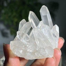 107g Small Natural White Clean Quartz Crystal Cluster Mineral Specimen Healing picture
