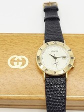 Swiss [N. MINT] Gucci 3800 Jr 29mm Vintage Gold Pl. Chronograph Womens Watch picture