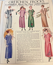 Needlecraft Magazine 1923 1924 1927 Fashions Patterns Crafts Basket Illustrated picture