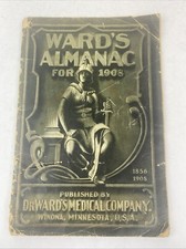 Ward’s Almanac For 1908 published By Dr Ward’s Medical Co. Winona MN booklet vtg picture