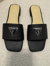 GUESS Tamsey Slide Mules Color Black Size 7.5 M NIB picture