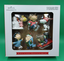 Hallmark Peanuts Christmas Ornaments 6 Pc Set Snoopy, Charlie Brown, Lucy *Read* picture
