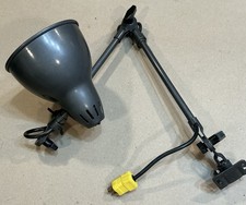 Vintage Fostoria Localite Industrial Articulating Machine Lamp Gray 66-VCX-701A picture