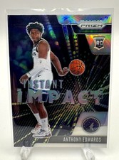 2020-21 Panini Prizm - Instant Impact Anthony Edwards #1 Silver Prizm (RC) picture