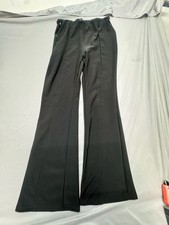 Indero Flare Pants Size L/XL Black Work Trouser Stretch Seamed picture
