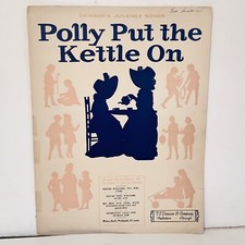 Vintage 1925 Polly Put The Kettle On Sheet Music by Henry Sawyer picture