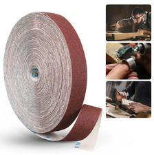 1pc 5M Emery Cloth Sandpaper Roll 1Inch Wood Metal Polishing Tape - NEW picture