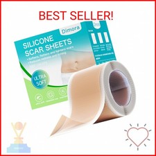 Dimora Medical Grade Silicone Scar Sheets -Ultra Soft Silicone Scar Tape (1.6”x6 picture