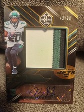 2022 Panini Limited - Rookie Patch Autographs Jumbo Breece Hall #148 /99   picture
