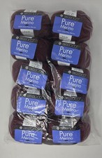 Berroco PURE MERINO Extra Fine Yarn (Lot of 10) Color #8654 RED NEW DISCONTINUED picture