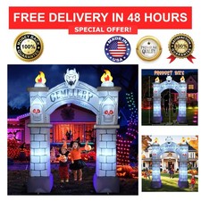 Halloween Inflatable Archway 9.5FT Blow Up Yard Decoration with LEDs picture