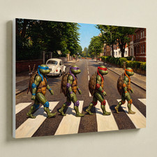 Leonardo, Donatello, Raphael, Michelangelo TMNT 12x16 Canvas Wall Art Print picture