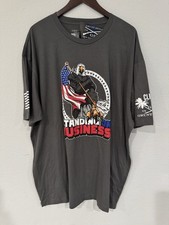 Grunt Style Standing On Business Eagle American Flag Gray Mens Size 3XL NWT picture