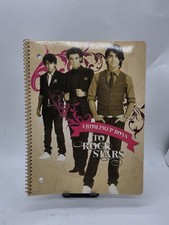 2009 Disney Channel  Jonas Brothers Rock Stars  Spiral Notebook New Rare picture