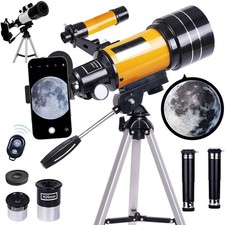 Professional Astronomical Telescope w/ Tripod For Lunar HD Viewing Adults Kids picture