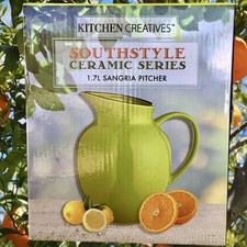 KITCHEN CREAVTIVES SOUTHSTYLE CERAMIC 1.7L PITCHER Brand NEW in BOX 9.99  picture