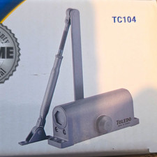 Toledo Hardware Heavy Duty Automatic Door Closer White picture