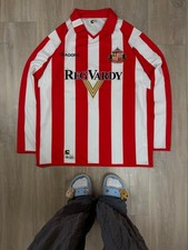Sunderland Diadora 2004/2005 Home Soccer Football Longsleeve Shirt Size L picture
