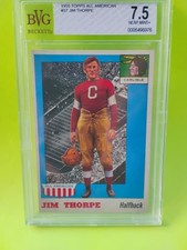 1955 Topps All American 37 Jim Thorpe BVG 7 . 5 NM + Beckett picture