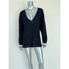 CHANEL Marinier V Neck tunic vintage size 44-46 FR vintage Authentic picture