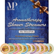 Shower Steamers Aromatherapy for Men & Women with Essential Oils Pack of 12 picture