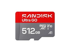 SanDisk Ultra GO microSD 512GB microSDXC Memory Card - Up to 190MB/s UHS-I A1 C1 picture