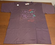 VTG '97 Alore Lake George Floral Embossed T-Shirt Single Stitch Purple Size XXL picture