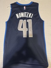 Dirk Nowitzki Dallas Mavericks Signed Swingman Jersey Autograph Adidas skyline picture