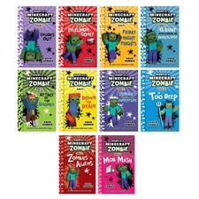 Diary of a Minecraft Zombie Books 11-20 by Zack Zombie books Set Paperback picture