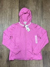 New Covington Full Zip Hoodie Pink Soft Long Sleeve Womens Large L picture