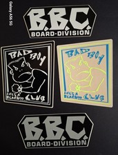 Vintage 80s Lifes A Beach Bad Boy Club Skateboard Sticker Lot 4x NOS Mastertac picture
