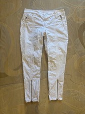 Dolce Gabbana Womens White Cargo Pants Vintage Y2K Avant Garde Archival Zipper T picture