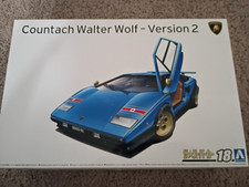 AOSHIMA LAMBORGHINI COUNTACH WLATER WOLF VERSION 2 PLASTIC MODEL KIT picture
